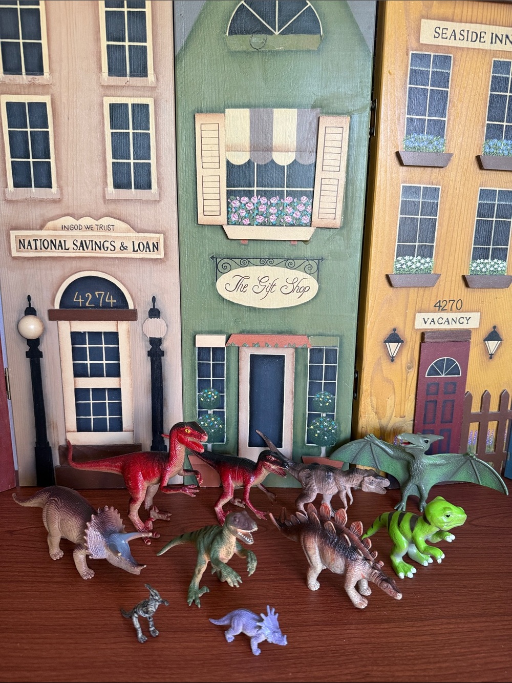 Lot of 10 Assorted Dinosaur Toy Figures